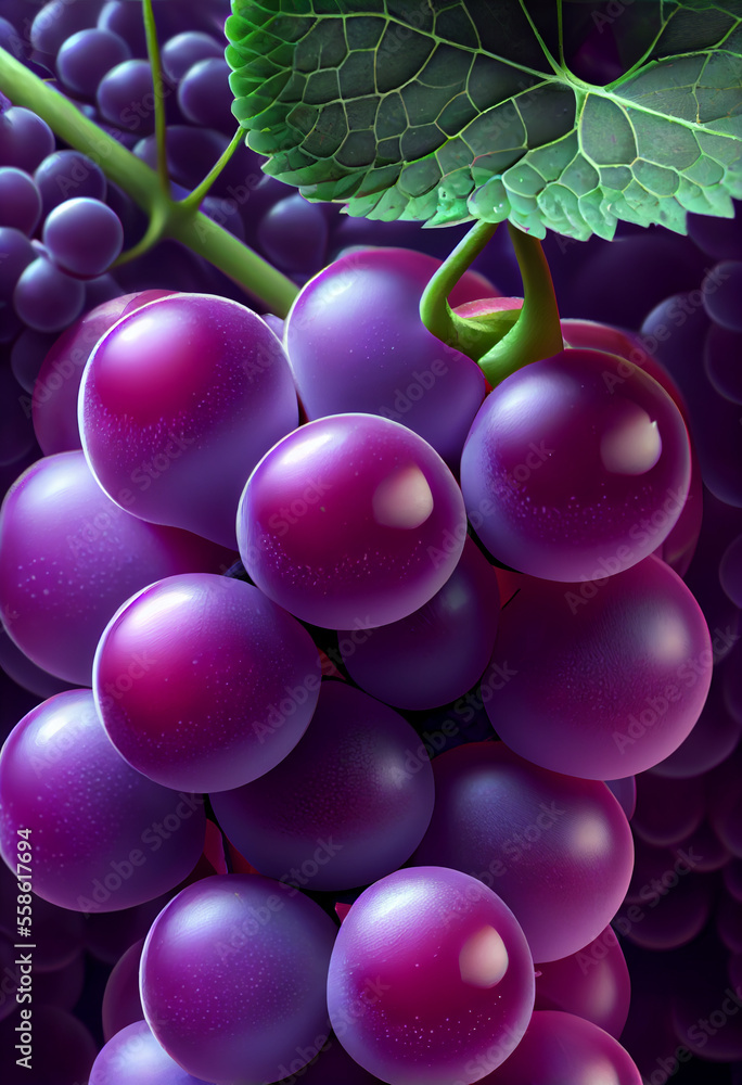 Poster close up beautifu grape background texture for design.