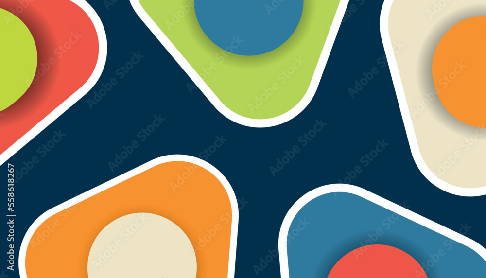 Poster editable abstract gradation vector background with modern style