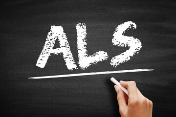 ALS Amyotrophic Lateral Sclerosis - progressive nervous system disease that affects nerve cells in...