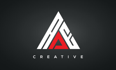 AAE monogram triangle logo design
