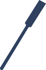 Plastic tool for play with plasticine flat icon