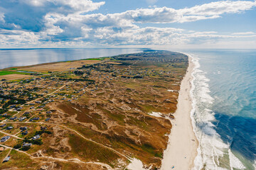 die wunderschöne Küste von Hvide Sande in Dänemark