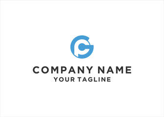 gp or pg logo illustration design vector