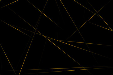 Abstract black with gold lines, triangles background modern design. Vector illustration EPS 10.