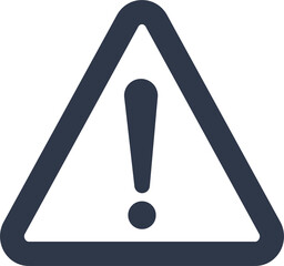 Fototapeta Warning message concept represented by exclamation mark icon. Exclamation symbol in triangle. obraz