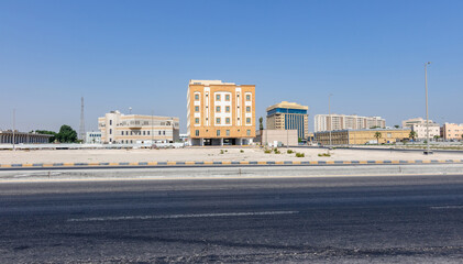 growing city modern building