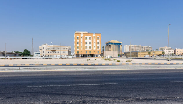 growing city modern building