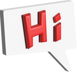 The hi icon. Greet and hello symbol.