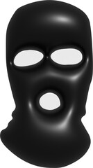 3D  robber face mask