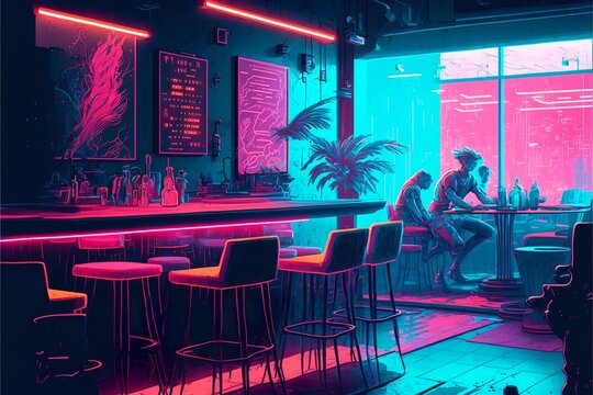Pub Interior Neon Images – Browse 820 Stock Photos, Vectors, and Video ...