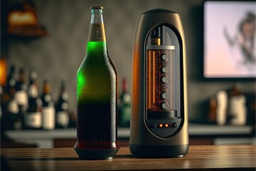 smart intelligent drink maker bottle of the future generative ai