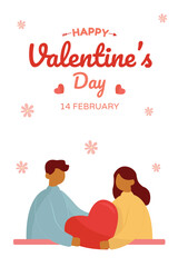 valentines greeting card vector illustration design
