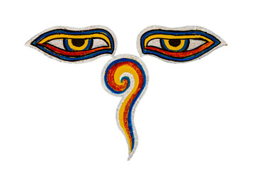 The spiritual of buddhas eyes