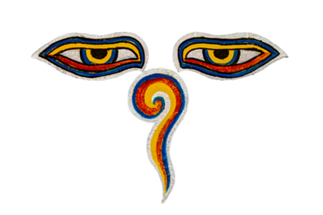 The spiritual of buddhas eyes