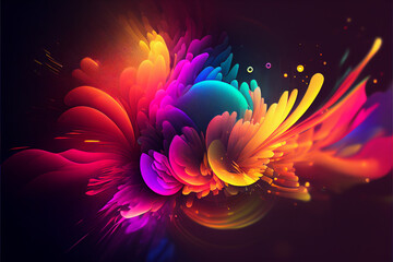 Abstract liquid splash colorful background