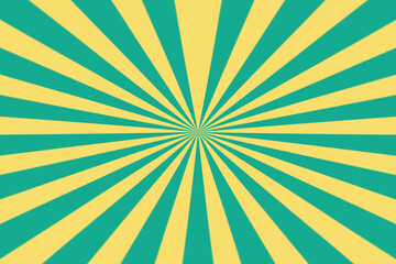 Green yellow sunshine spiral background. Abstract burst wallpaper for business website. banner social media advertising. colorful rainbow.