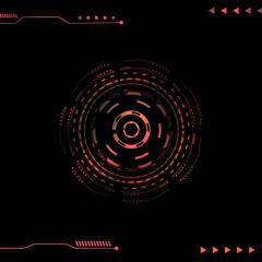 Fototapeta premium Vector Bright background Concept technology.