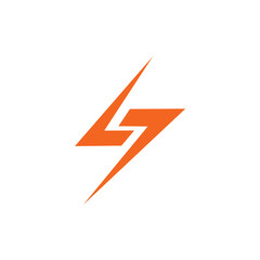 storm thunder lightning letter s logo design