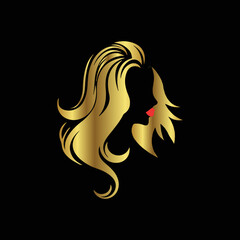 Creative Professional Trendy and Minimal Beauty, Hair Salon Logo Design, Beauty Salon Icon Logo in Editable Vector Format