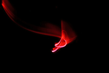 Light art painting in photography using a painting lamp. Simple poster and banner background. Fantasy world ideas