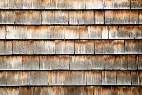 Close-up of wooden shingles