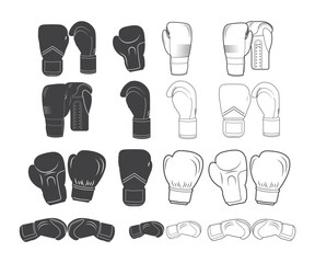 boxing Gloves SVG, Boxing Gloves Clipart, Cut File, for silhouette, SVG, eps, clipart, Cricut design space, vinyl cut files