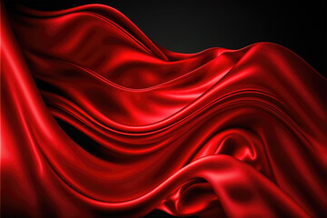 red silk background