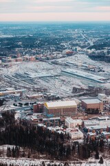 Helsinki train station from above