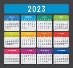 2023 calendar	