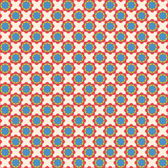 Seamless pattern little flower line doodle hand drawing abstract isolated background
