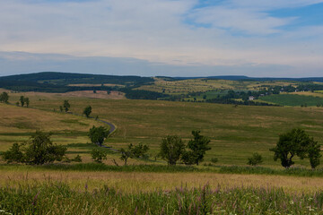 Obraz premium Auf dem Erzgebirgskamm bei Adolfsgrün im Grenzgebiet