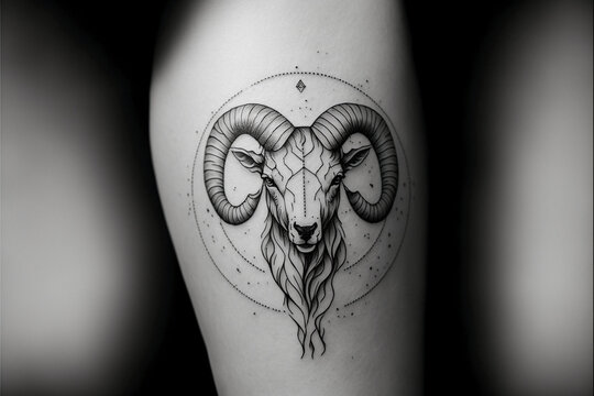 Aries astrological sign in the zodiac
