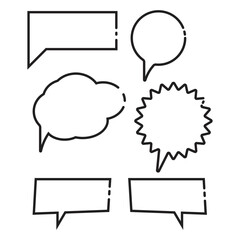 chat box vector. Suitable for social media or comic icon.
