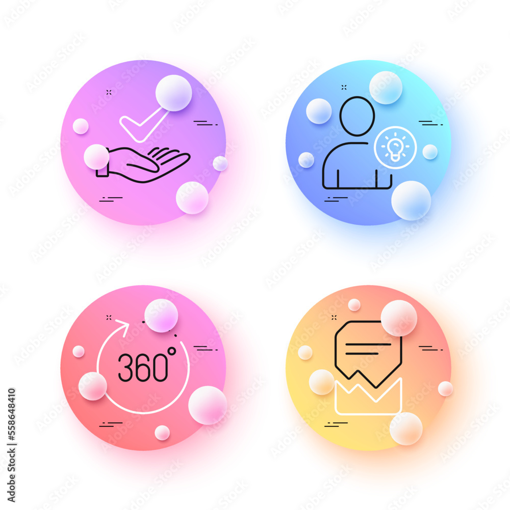 Poster corrupted file, dermatologically tested and 360 degrees minimal line icons. 3d spheres or balls butt