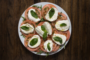 Capresse salad. Delicious, tasty.