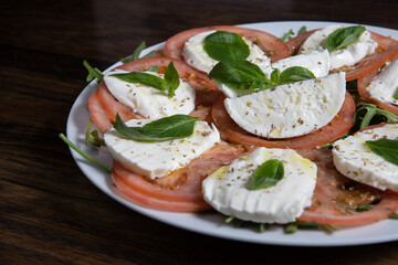 Capresse salad. Delicious, tasty.