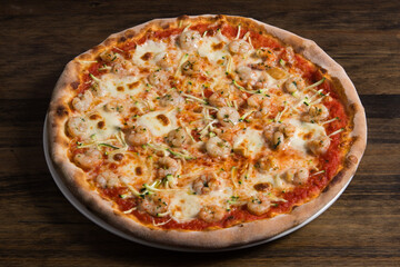 Cajun shrimp pizza.