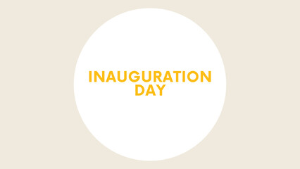 happy Inauguration Day in circle
