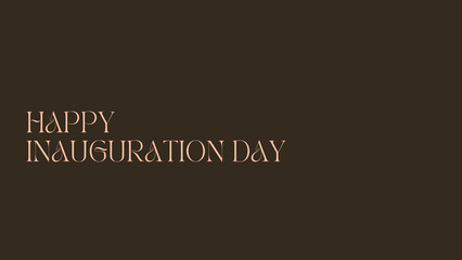 mockup - Inauguration Day with stylish letters