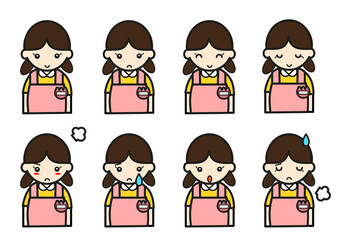 保育士表情セット