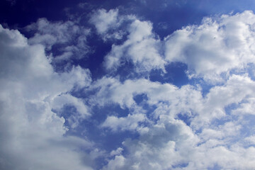 Photographing a cloudy daytime sky with soft sunlight