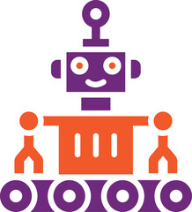 Robot Vector Icon Design Illustration