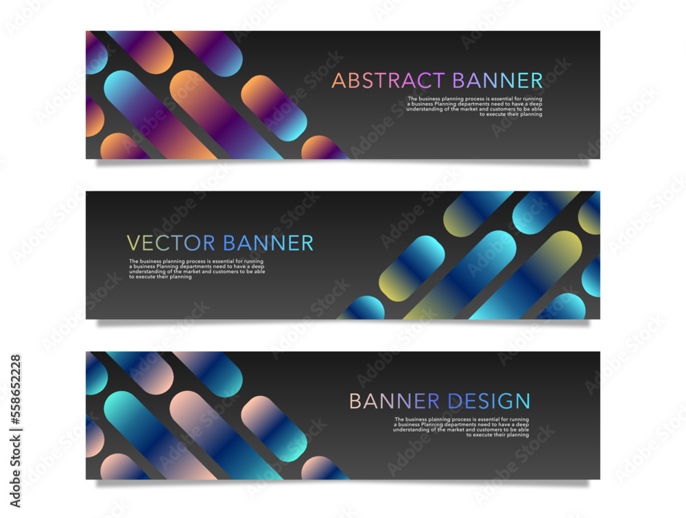 Poster abstract web banner design background or header template stock vector
