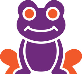 Frog Vector Icon Design Illustration