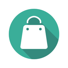 Shopping bag icon vector graphic illustration