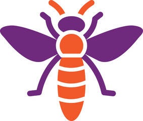 Bee Vector Icon Design Illustration