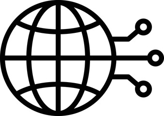 Global Networking Vector Icon