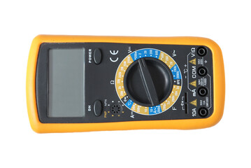 Electronic tester on a light background. Measuring device.