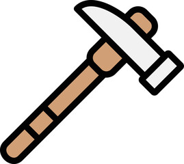 Pick hammer Vector Icon Design Illustration