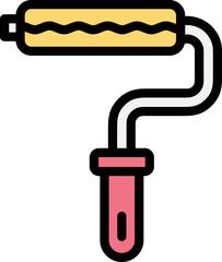Paint roller Vector Icon Design Illustration